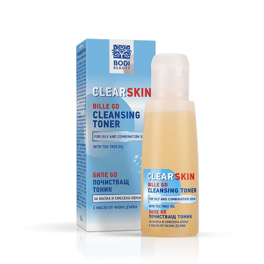 BODI BEAUTY GD Clear skin Superaktives Tonikum mit Kräuterextrakte, Teebaumöl, Hydroxysäuren |porenreiniger gesicht & gesichtspflege| anti pickel und toner gesicht | für fettige und Mischhaut | 100ml