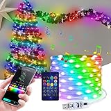 Addressable USB Fairy Lights, 33ft 100LEDs APP Control Twinkle Lights, Indoor LED String Lights for Bedroom, Christmas Decorations