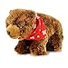Pamer-Toys Animaux en peluche, peluche - Ours avec foulard, marron.