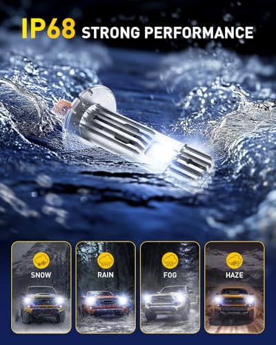 Image of AUXITO H1 Light Bulb - 600% Brighter 6500K White, Direct Fit Mini Size
