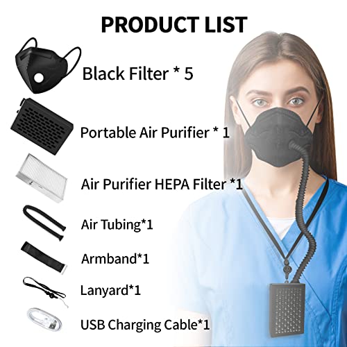 Rsenr Breathe Easier,Personal Wearable Air Purifiers,Reusable Portable Air Purifier With Hepa Filter,For Dust Work,Sawdust,Cycling,Running,Mountaineering thumb #5