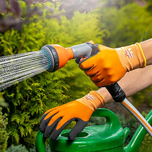 Safeat General Waterproof Work Gloves For Men And Women – Flexible, Double Coated Latex, Multipurpose, Sandy Grip Foam 1 Pair (Extra Large) #TOP2