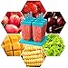 Popsicles Molds, Ozera Set of 6 Reusable Ice Pop Molds, Durable Popcical Molds Popsicle Maker Trays for Popsicles Making, Come with Funnel & Cleaning Brush
