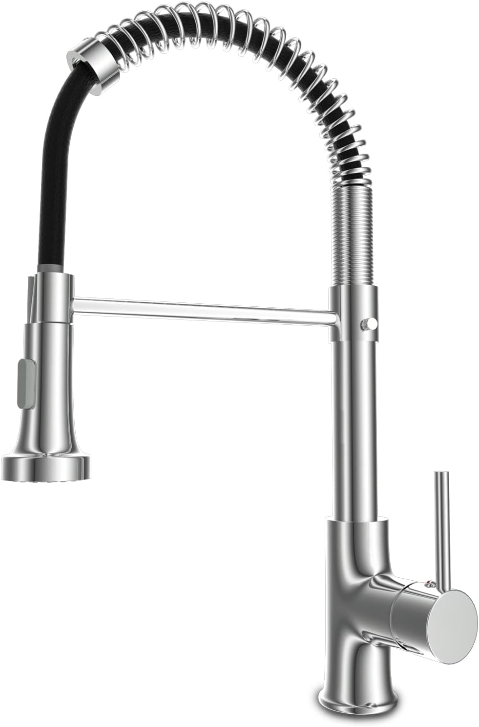 Kitchen Tap, Mixer Tap with Pull Out Spray, Kitchen Sink Taps with Hose, High Arc Swivel 360°, Kitchen Faucet Single Handle Lever Mixer Tap Cold and Hot 2 Spray Mode with Hose, Chrome