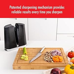Zwilling v edge professional knife sharpener for both western and japanese blades black  urban country home decor