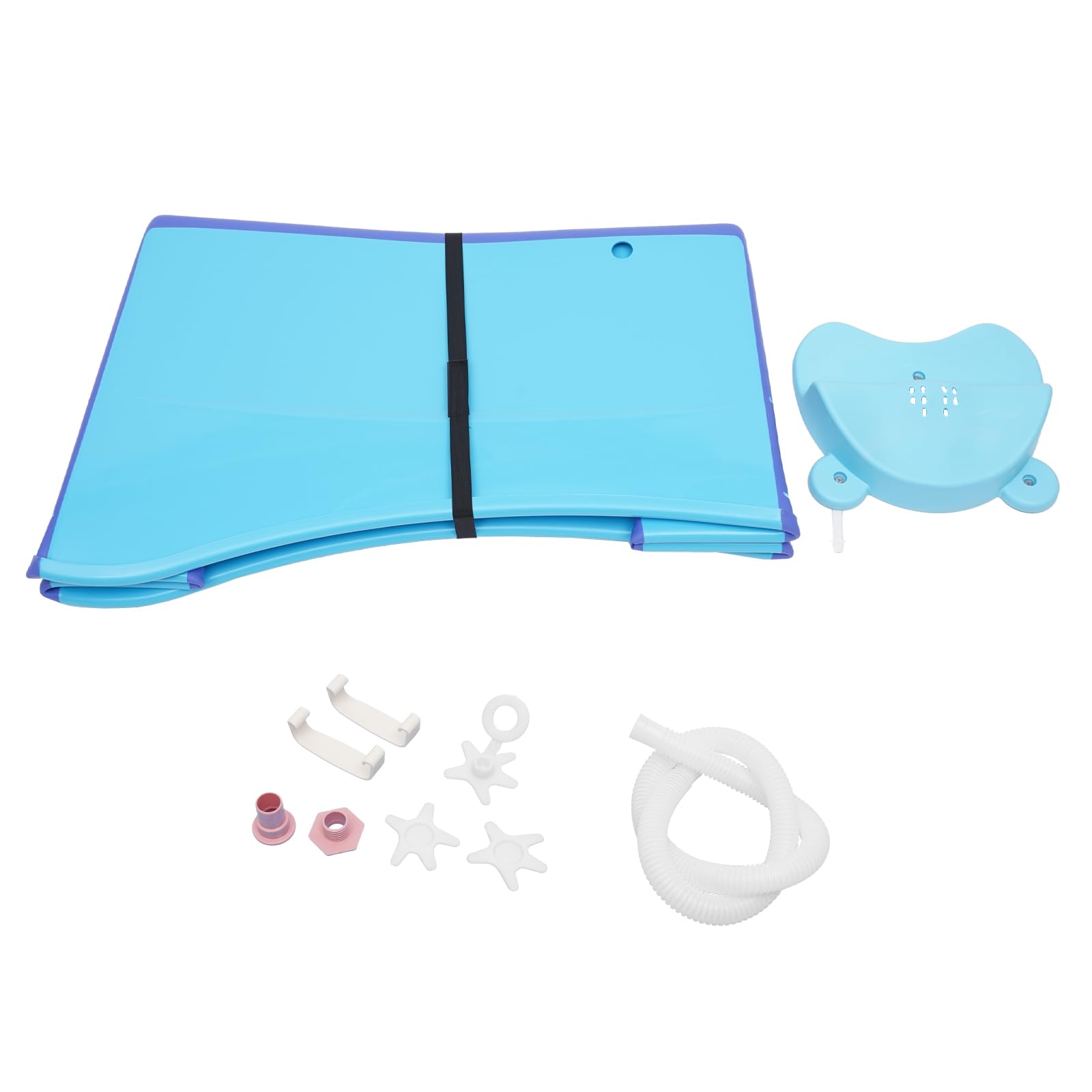 Vasca da bagno pieghevole per adulti, 80 cm, per piccoli bagn| vasca da bagno portatile pieghevole da appoggio blu