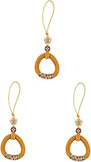PartyKindom 3Pcs Anel De Telefone Móvel Fivela Chaveiro De Pulso Chaveiros De Carro Cordão De Chave De Carro Cordão De Flash Cordão De Pulso Telefone Alças De Pulso De Mão Alça De Mão Fio De