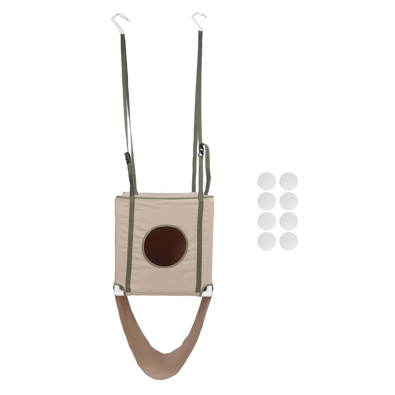 Amaca per Gatti, Cuccia per Gatti Sospesa con Porta a Doppio Strato e 2 Livelli con Finestre Traspiranti e Design Robusto, Amaca per Animali Versatile Stagionalmente, con Materiale in