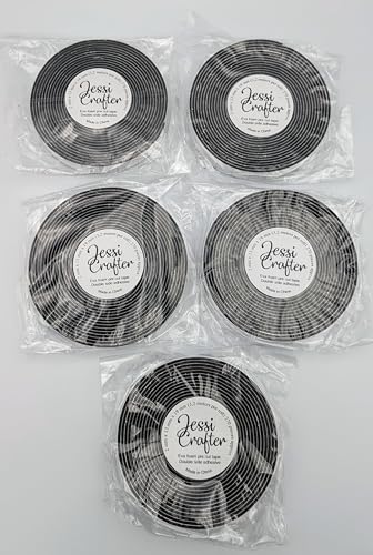 Image of Eva Foam pre Cut Tape Rolls, Double Side Adhesive (Black)