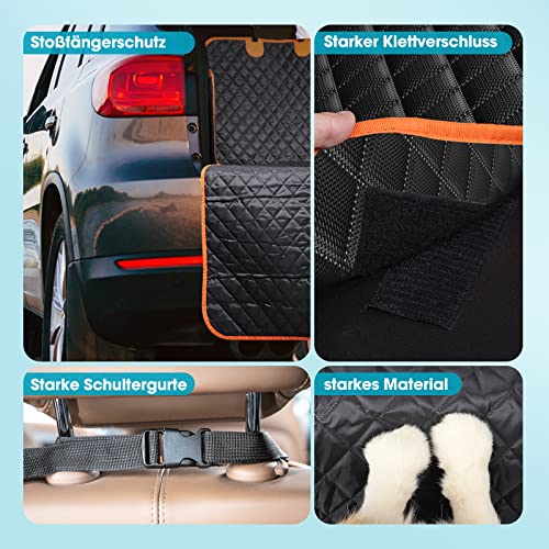 JOEJOY Kofferraumschutz Hund mit Seiten- und Ladeschwellenschutz, Universal Kofferraum Schutzmatte Hund Wasserdicht Kratzfest - Hundedecke Auto Kofferraum