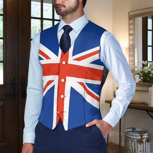 Men's Casual Business Formal Vests Suit Tuxedo Lightweight Waistcoat Slim Fit Dress Blazer Vest Jackets S-4XL3