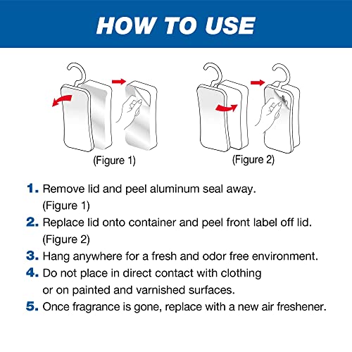 Airboss Closet Air Freshener, Continuously Releases Fragrance, Fresh Linen, 4 Oz Hanger (Pack Of 3) #TOP3