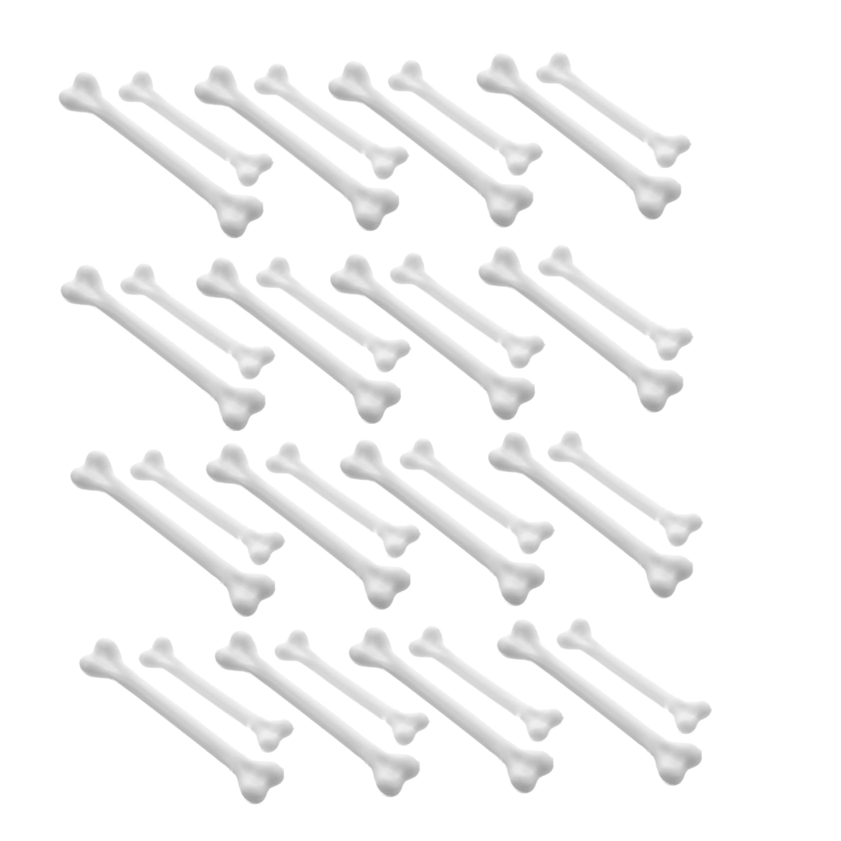 STOBAZA 50Pcs Bone Shaped Cocktail Swizzle Sticks Creative Halloween Drink Stirring Rods for Milk Tea and Cocktails Lightweight Ergonomic Design for Home Bar Party Use