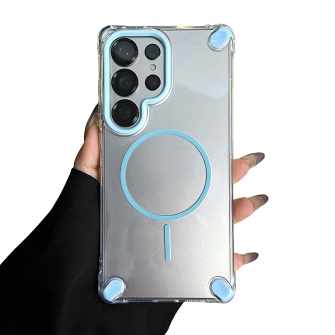 Coque magnétique Galaxy S25 Ultra transparente antichoc résistant aux chutes brutales