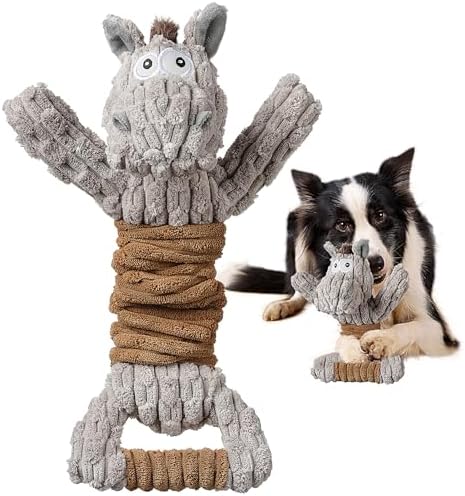 Sedioso Tug of War Hundespielzeug - Niedliches Quietschendes, Interaktives Plüsch für Welpen, Kleine, Mittlere, Große Hunde