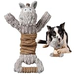 Tug of War Dog Toy, Crinkle Dog Toys for Large Dog, Soft Dog Plush Toy with Squeaky, Stuffed Animal for Dogs (Tug Series, Donkey) - Image 2