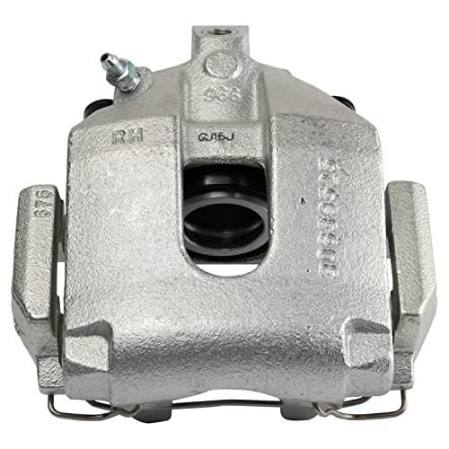 Image of TRQ Rear Brake Caliper Set Zinc Coated Brackets Hardware Compatible with 2003-2014 Volvo XC90