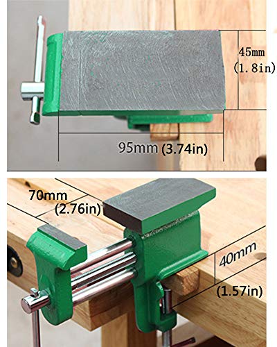 MYTEC Anvil Bench Vice, Jaw Opening 2.75", functional Woodwork Heavy Table Vise,Table Anvil Clamp, DIY Fixture Clamp
