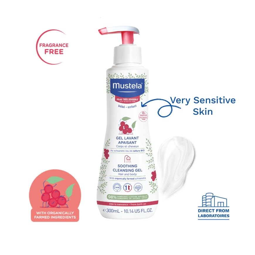 Mustela Mustela Çok Hassas Ciltler için Rahatlatıcı Şampuan (1 x 300 ml)