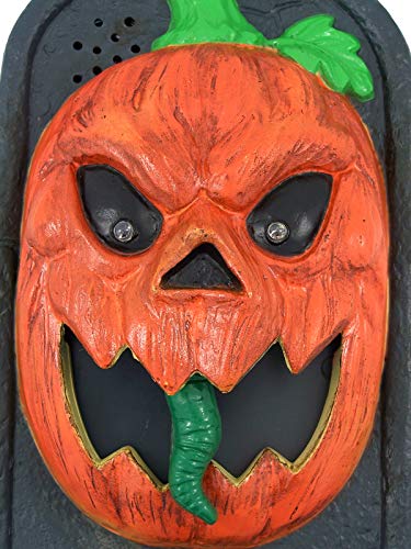 Halloween assustador abóbora Jack O' Lanterna Decoração de Campainha 19 cm