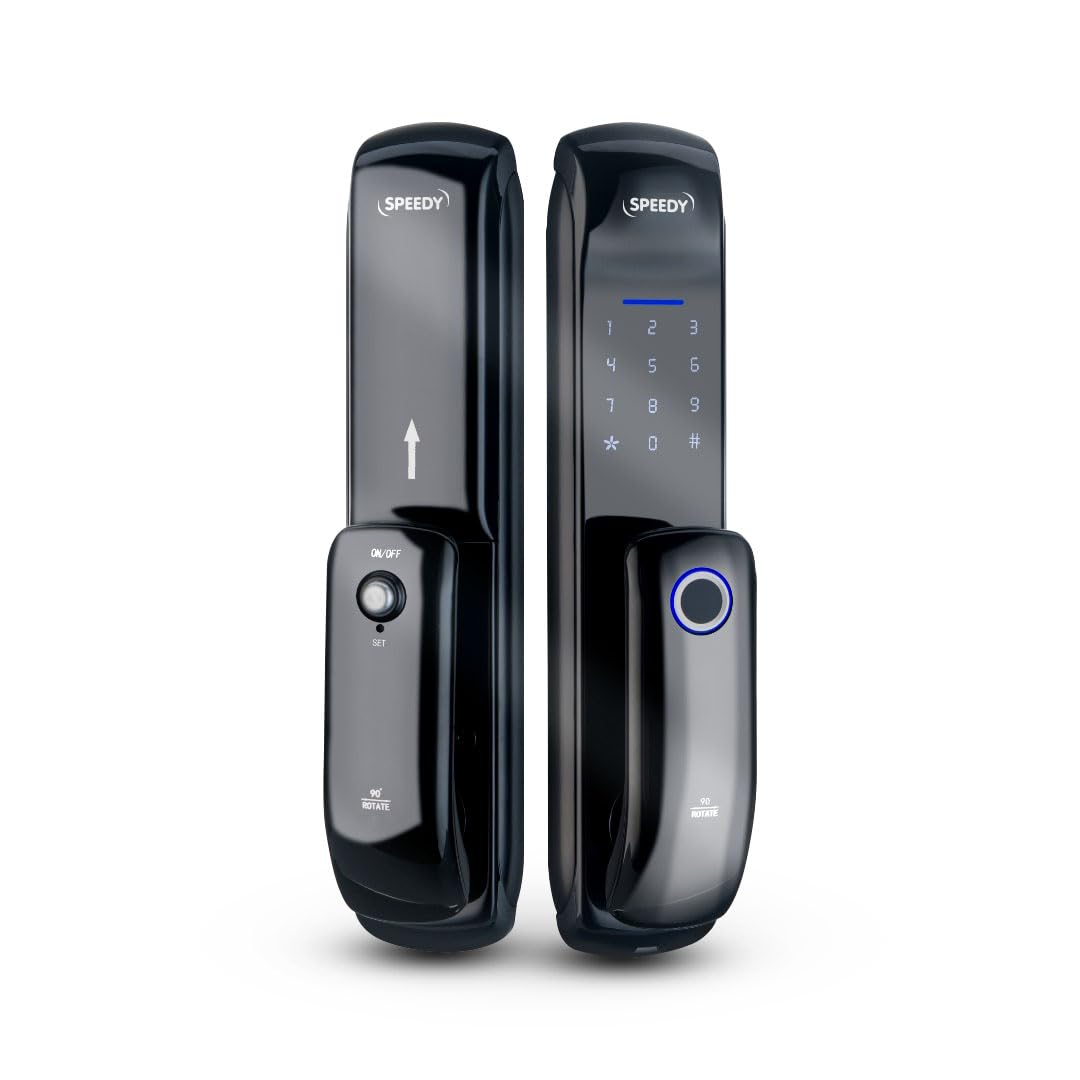 Ozone Speedy Keyless Entry Door Lock, Fingerprint Door Lock, Keypad Door Lock, Digital Door Lock, Auto Door Lock for Home - 2 Year Warranty (5 Access Mode) - Metal, Black (B0BL1565GS) Amazon Price History, Amazon Price Tracker