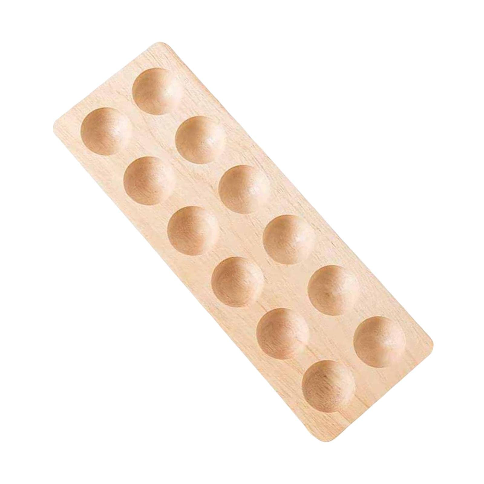 Juego de 2 soportes para huevos de rejilla múltiple portátil de doble fila para nevera, refrigerador, hogar, 12 agujeros