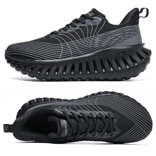 GSLMOLN Walking Shoes for Men Casual Shoes Breathable Lightweight Walking Sneakers for Workouts & Gym Cushioned Flexible Mens Shoes Training Fashion Sneakers