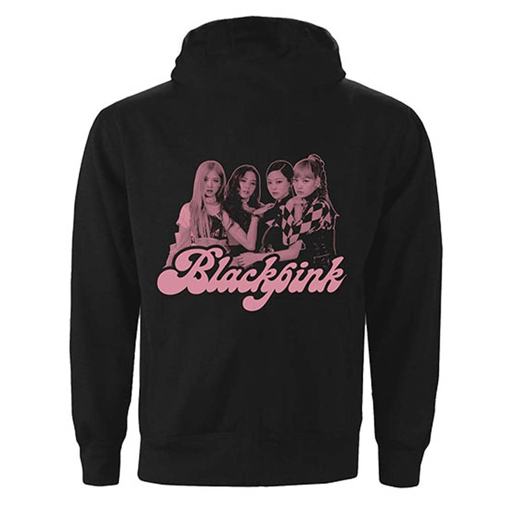 Blackpink Hoodie Photo Back Band Logo New Official Unisex Black