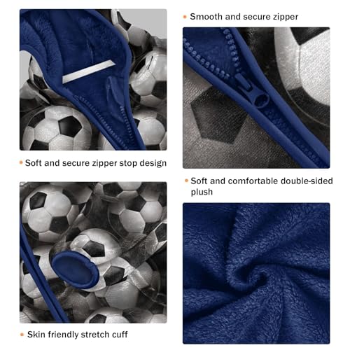 Boys Girls Hoodie Jacket Kids Suede Fleece Jacket Zip Up Warm Coat Sweatshirt Outerwear for 3-10 Years3