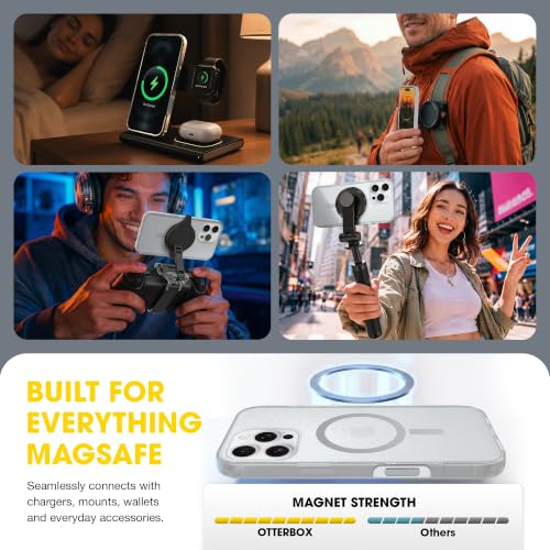 Image of OtterBox iPhone 16 Plus - Symmetry Series Slim MagSafe Case - Stardust | 3X Military Drop Protection - Slim - Shockproof - Pocket-Friendly - Raised Edges - Anchor Points - Non-Retail Packaging