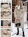 Vancavoo Wintermäntel Damen Lang Steppmantel Winter Daunenmantel Warm Jacke Mantel Daunenjacke Steppjacke mit Kapuze und Reißverschluss,Hellgrau,L