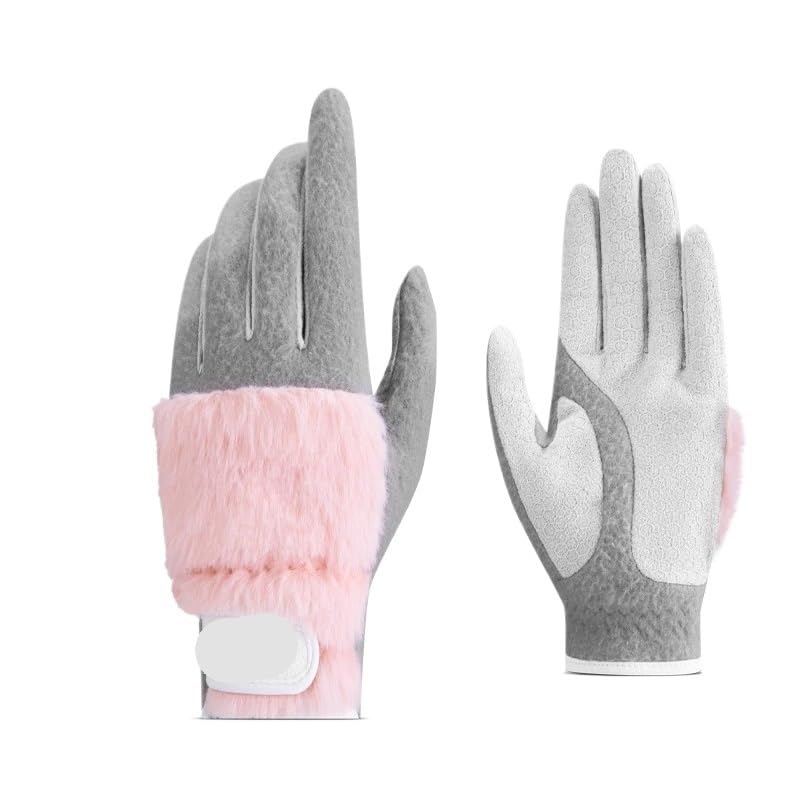Golfhandschuh 1 Paar Golf Damenhandschuhe Herbst und Winter Plüsch verdickte Thermohandschuhe