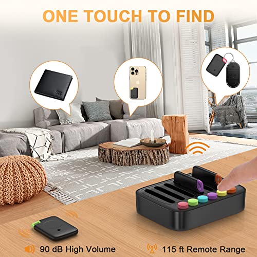 Key Finder, Stick On Remote Finder Beeper | 6 Pack Rf Wireless Tv Remote Control Finder, Key Finders That Make Noise | 80 Db Loud Beep Item Finder, Remote Tracker For Phone & Glasses #TOP1