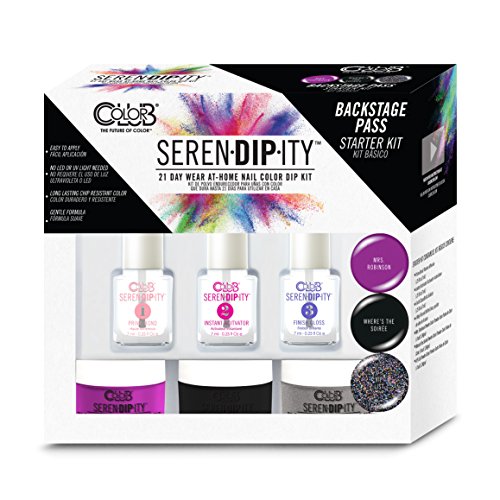 Color Club 21 Day Nail Color Dip Starter Kit-from The Serendipity Line (Backstage Pass Starter Kit)