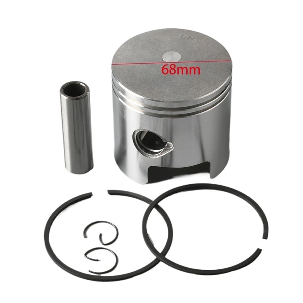 346-00001-0 Set pistone e Fasce Elastiche for Motore fuoribordo 25HP 30HP 346-00001-1 346-00001 2 Tempi 68 mm
