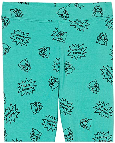 Image of Amazon Essentials Disney | Marvel | Star Wars | Frozen | Princess Girls and Toddlers' Cotton Stretch Leggings, Multipacks