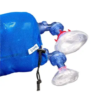 WNL Products 5000BVM-COMBO, 1 Practi-Mask BVM Adult/Child and 1 Infant CPR Trainings Mask, Includes 1 Infant BVM and 1 Adult/Child BVM (Practi-Mask, Bag Valve Squeeze Bag, Reservoir Bag)