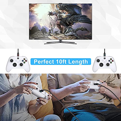 Image of TCOS TECH PS5 Controller Charging Cable USB Type C Cable 3 Meter 3 M /10 Ft Controller USB Cable Extra Long Type C USB Fast Charging Cord for Playstaion 5 PS5, Xbox Series X /S, Android Phones - Black