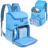 Jaffzora Tragerucksack, kompatibel mit Toniebox 2 & 1 Starter-Set, Reise-Aufbewahrungstasche, passend für Tonies-Figuren, Tonies-Kopfhörer und Zubehör, Blau (nur Tasche)