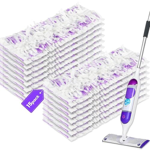 Image of 15 Pack Power Mop Refills Compatible with Swiffer PowerMop Multi-Surface Floor Mop and Swiffer PowerMop Wood Mop, Replacement Power Mop Pads