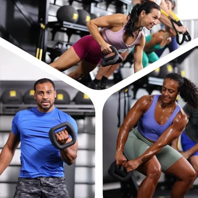 TRX YBell Neo Series 3-in-1 Kettlebell, Dumbbell and Push Up Bar Workout Equipment | Commercial Grade Neoprene Coated Surface | Perfect for Strength Training & Conditioning Workouts