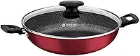 Panela Wok Aluminio, Loreto, Tramontina, Vermelho, 28 cm