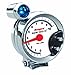 Sunpro CP7914 Super Tach III 5" Chrome Bezel/White Face Tachometer with Shift Light