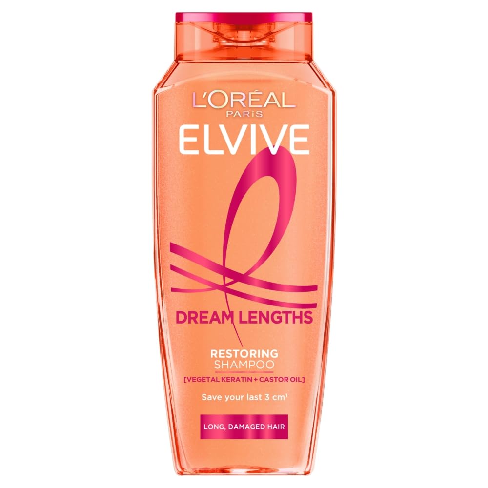 Loreal L'oreal Paris Elvive Dream Lengths Restoring Shampoo - Long Hair, Vegetal Keratin, Castor Oil,250 Ml, 250Ml