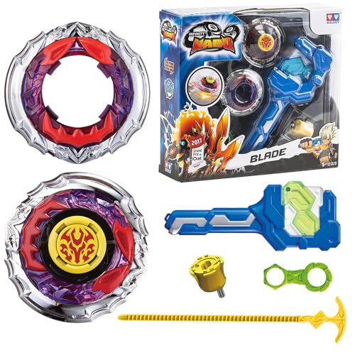 INFINITY NADO Spinning Tops para Niños de Juguete de Metal, Battle Tops Spinning Top Launcher Toy Boys, Infinity Nado Spinning Tops Boys from 5 6 7 8 9 10 11 12 Years Old