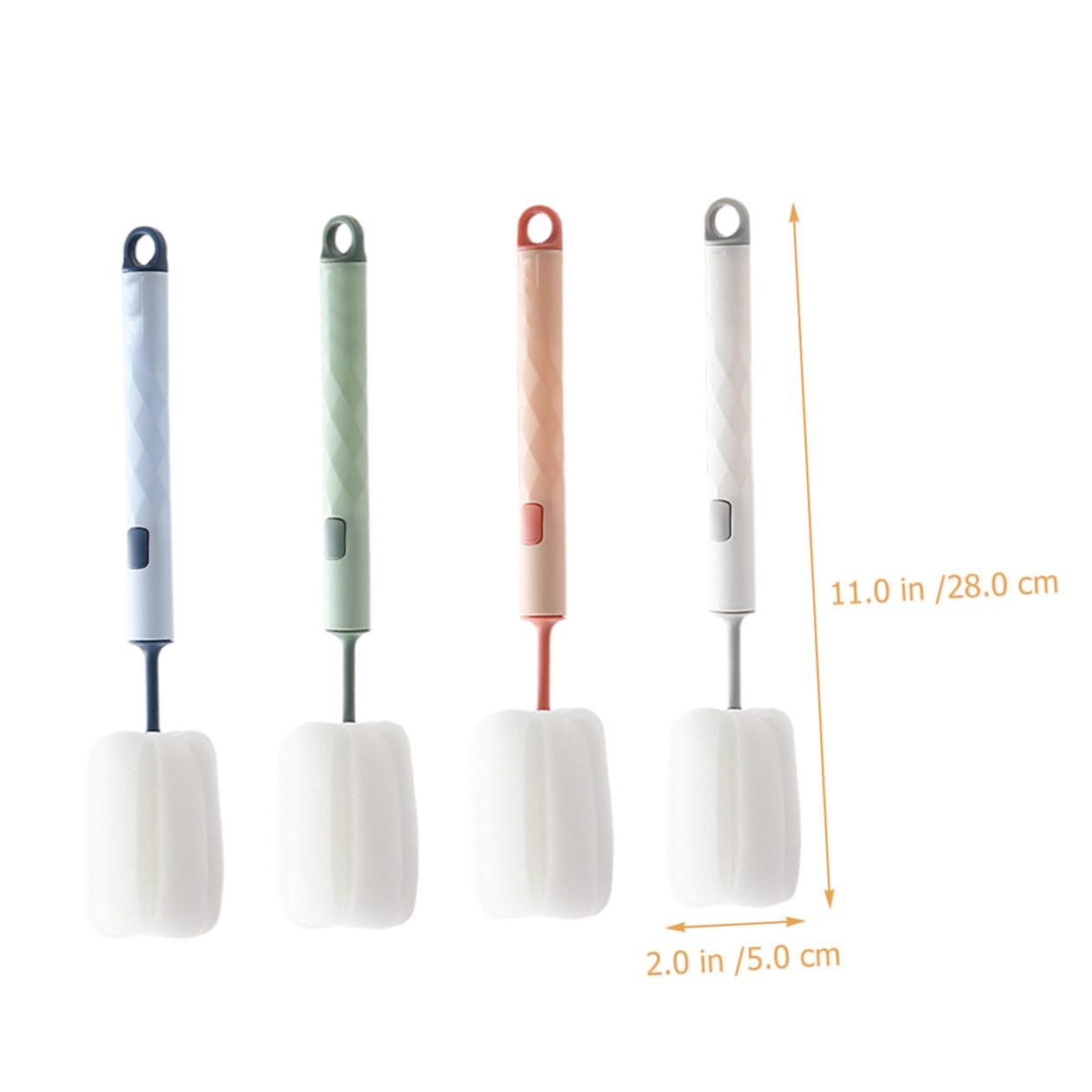 FRCOLOR 20stücke Teiliges Flaschenbürsten Abnehmbare Reinigungsschwämme Für Flaschen Tassen Und Thermobecher Ergonomisches Design Mit Aufhängeloch Für Gründliche Reinigung Ohne