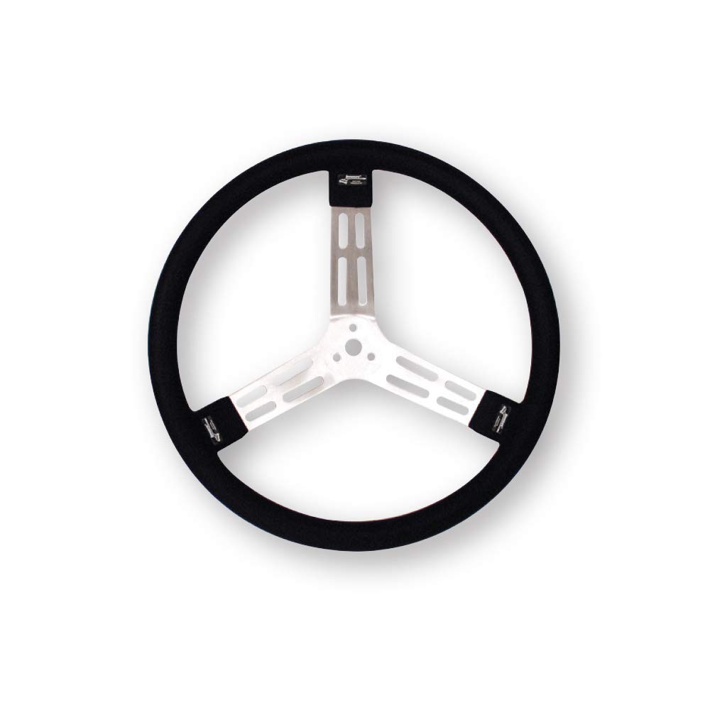 Longacre 52-56811 17 in Aluminum Steering Wheel, Black