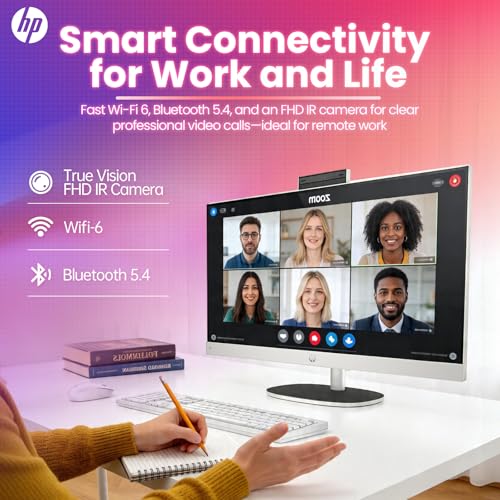 Image of cefesfy Customized All-in-One, Created Using HP 27 inch All in One Touch Desktop PC, AMD Ryzen AI 7 350, Copilot+ PC, 32 /64GB DDR5 RAM, 2 /4TB SSD, FHD IPS Display, Wireless KB & Mouse, Windows 11 Home
