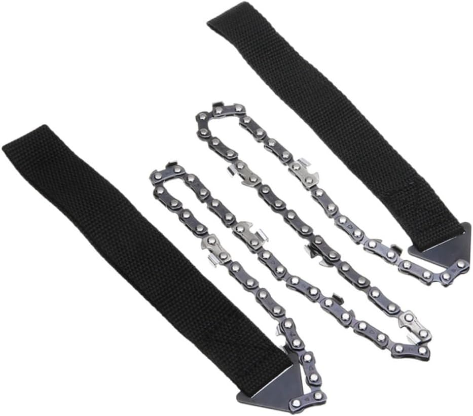 Yardwe 3pcs Survival Gear Pocket Chainsaw Razor Outdoor Chain Handheld Emergency Chainsaw for Hiking