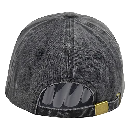 Image of Funny Awesome Like My Daughter Hat, Embroidered Adjustable Cotton Baseball Cap Gifts for Dad Mom Grandpa Papa